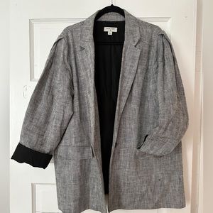 Boyfriend oversized Black and white boyfriend jacket blazer